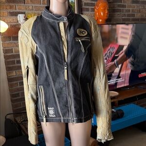 Harley-Davidson Black and Tan Leather Jacket